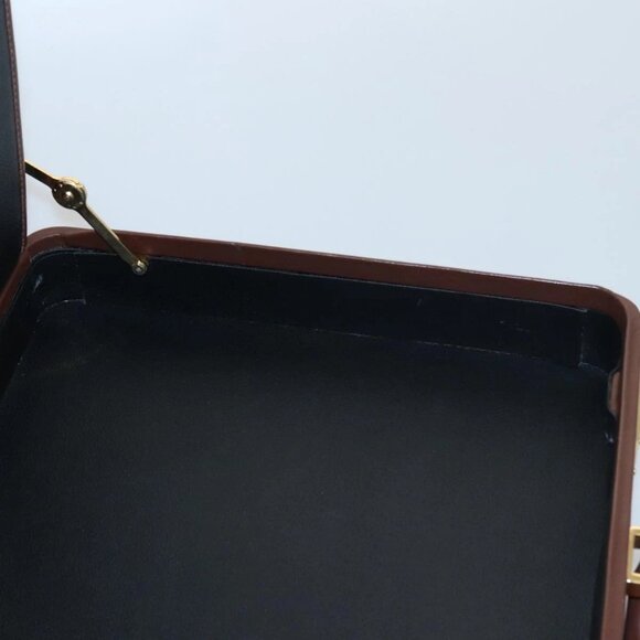 GUCCI Micro GG Canvas Trunk Black Gold Auth - Picture 13 of 16